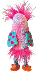 Show and Tail - Summer Plush toy, "Dottie" with durable squeaker inside - 16 - inch Festive Dog Toy.