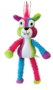 Show and Tail - Summer Plush toy, "Comfy cat" with durable squeaker inside - 16 - inch Festive Dog Toy.