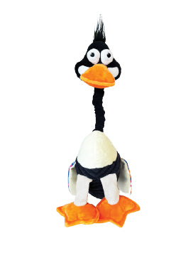 Show and Tail - Summer Plush toy, "Honker" with durable squeaker inside - 16 - inch Festive Dog Toy.