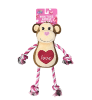 Hug Tugz Lovely Monkey Rope Plush Dog Toy