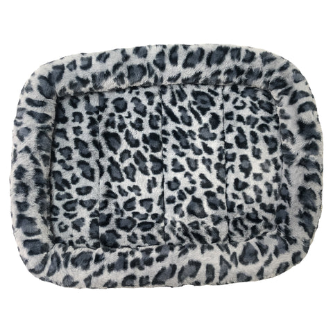 Premium Leopard- Print Crate Mat-Grey