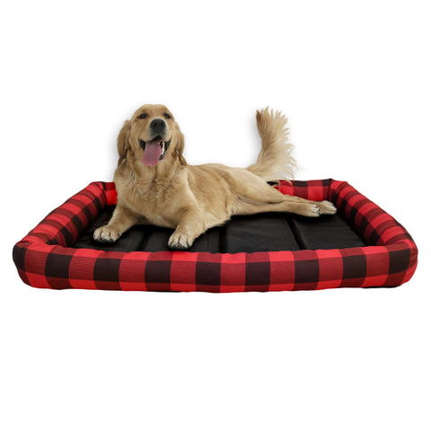 Durable Crate Dog Mat Buffalo Plaid