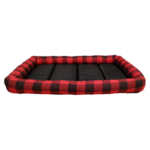 Durable Crate Dog Mat Buffalo Plaid