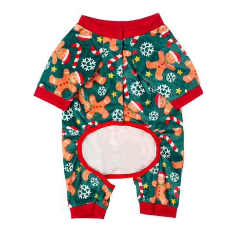 Howl-iday Pyjamas - Gingerbread Man and Candy Cane Onesie